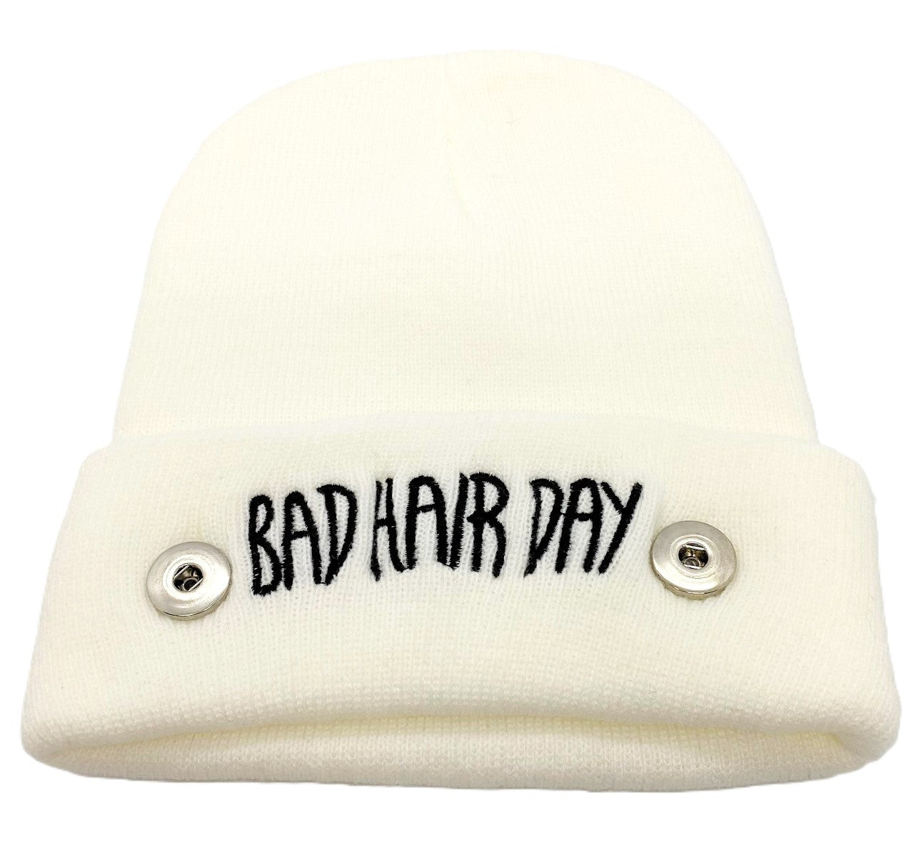 Bad Hair Day Beanie - White