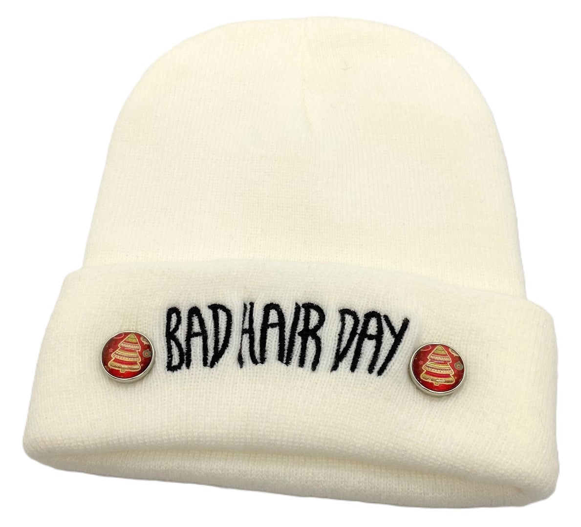 Bad Hair Day Beanie - White