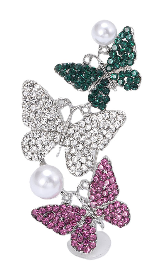 3 Butterflies Brooch