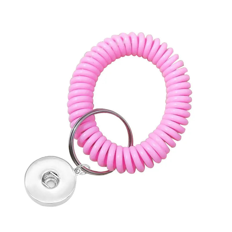 Stretchy Wrist Keyring - Pink