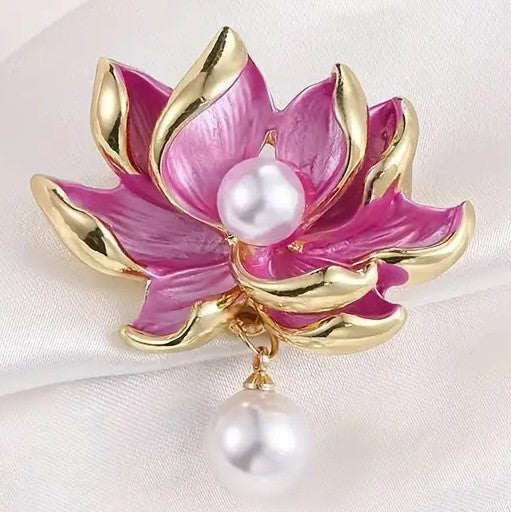 Lotus Flower Brooch