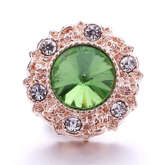 Floret - Green - Rose Gold