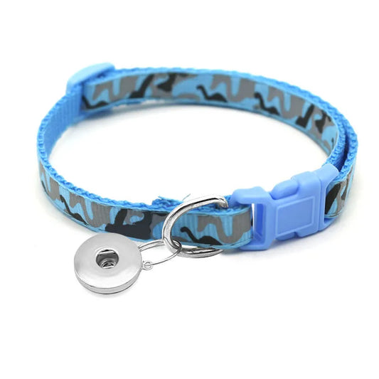 Jingle Cat Collar - Blue Camo