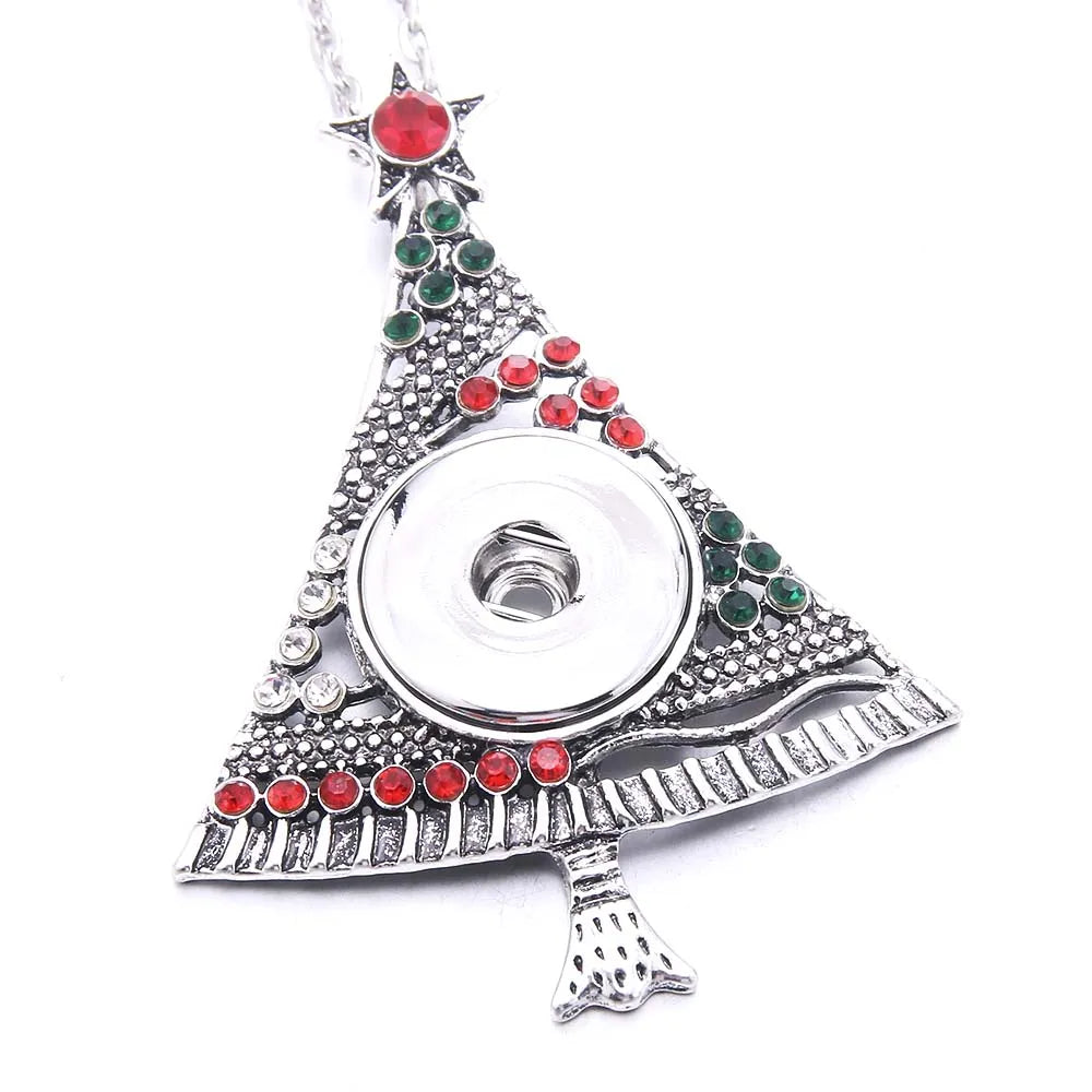 Ornate Christmas Tree Necklace