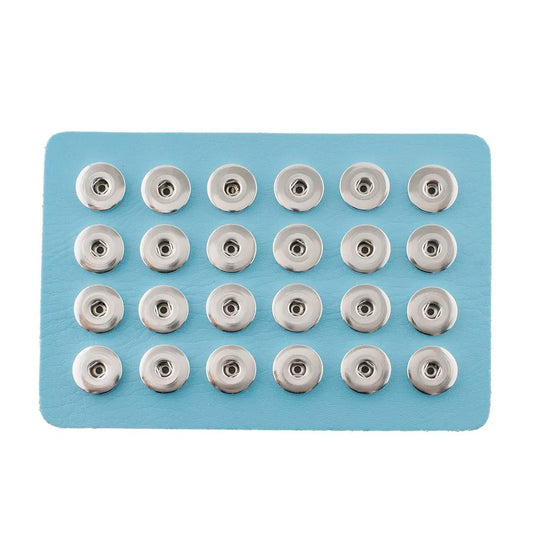 Leather 24 Snap Display Board - Light Blue