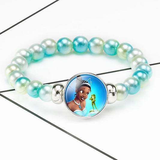 Children's Bracelet With The Princess & The Frog Snap