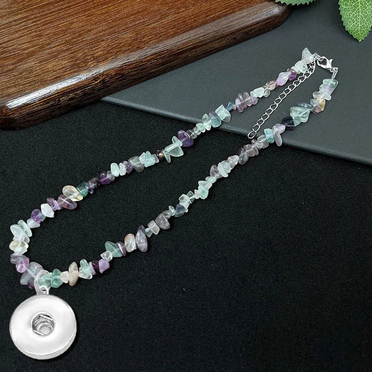 Stone Elements Necklace - Green/Blue