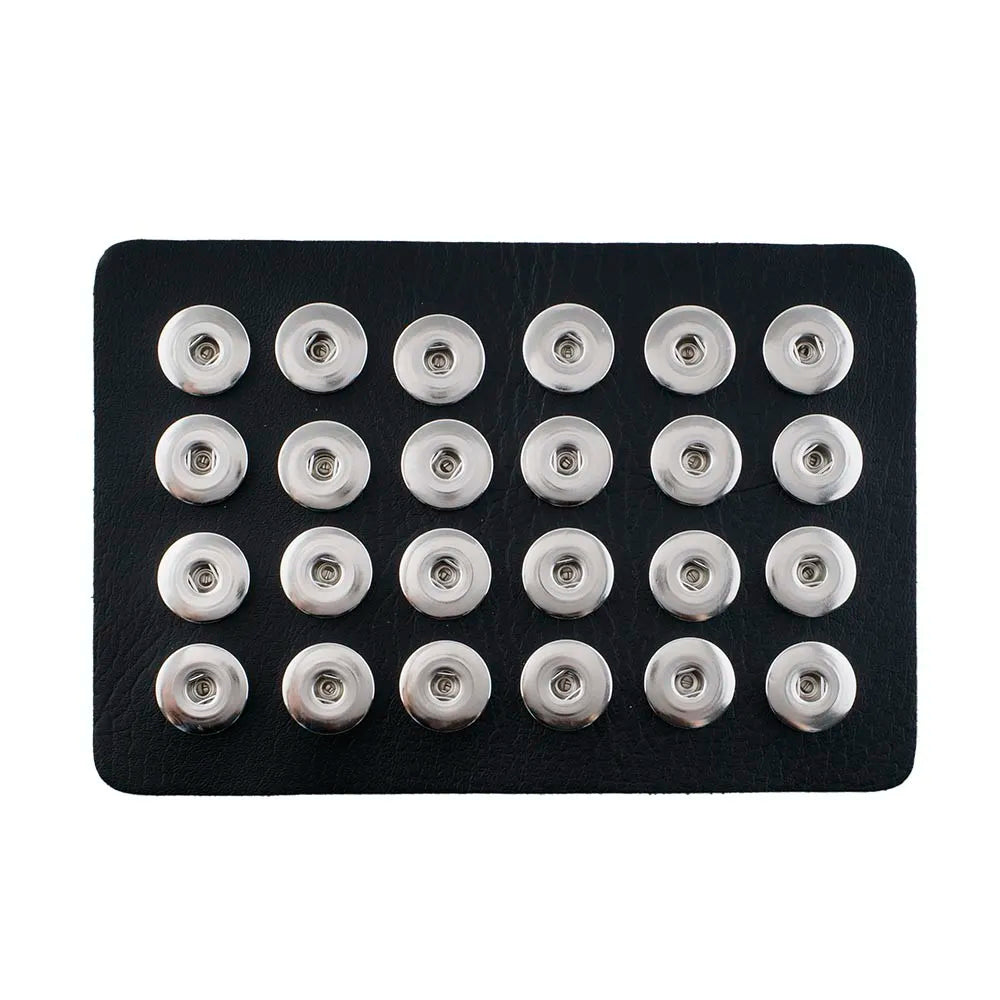 Leather 24 Snap Display Board - Black