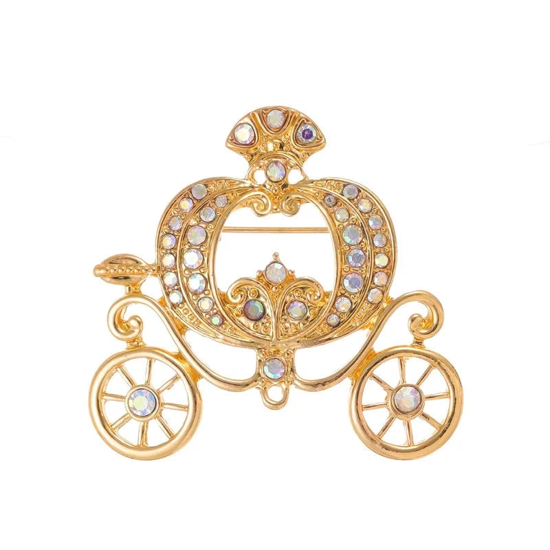 Pumpkin Carriage Brooch