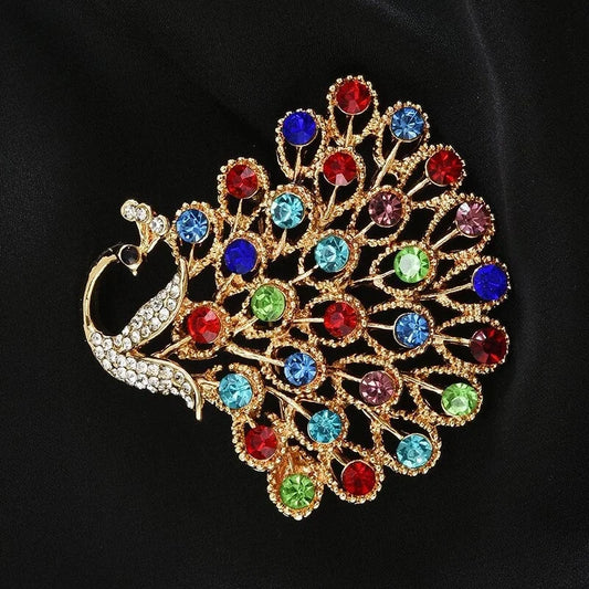 Peacock Brooch