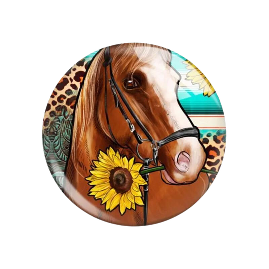 Horse With Sunflowers #2