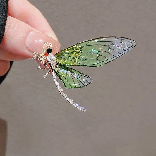Green Dragonfly Brooch