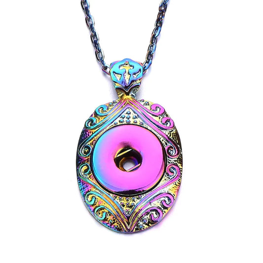 Hannah Necklace - Rainbow Metal