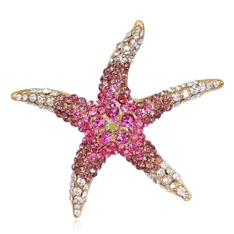 Colorful Starfish Brooch