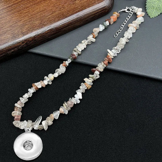 Stone Elements Necklace - Brown
