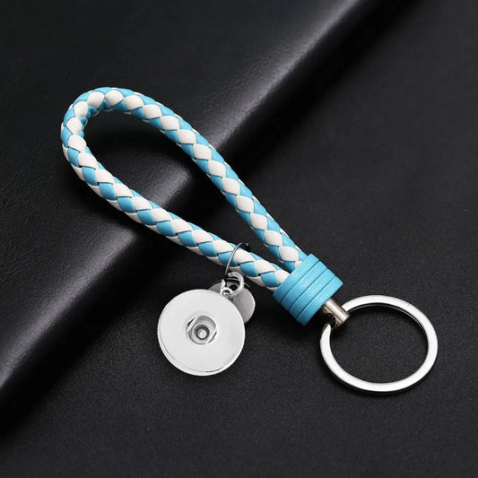 2 Tone Keychain - Blue/White
