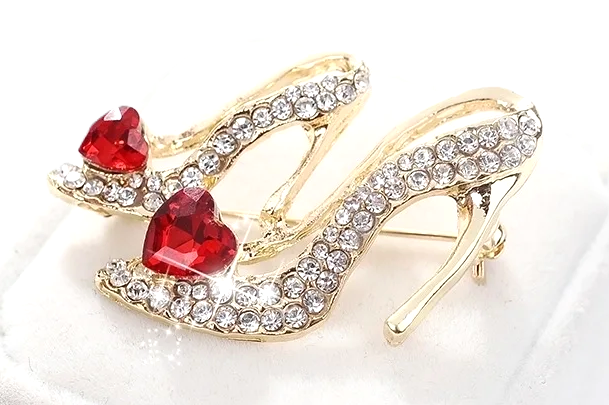 I Love Shoes Brooch