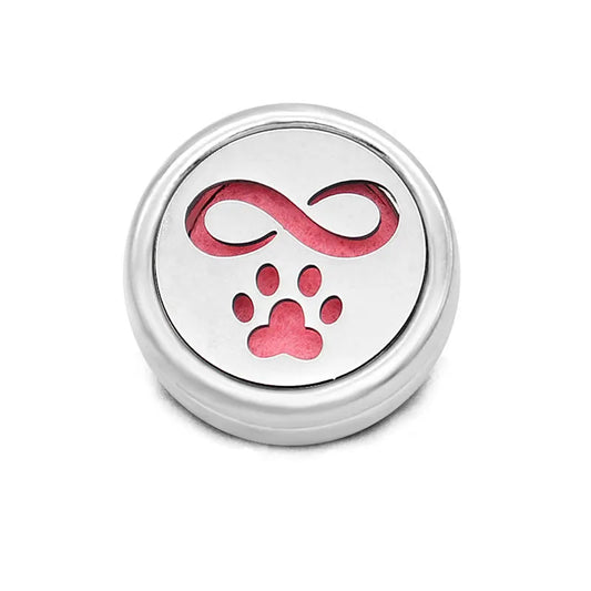 Aromatherapy Paw Print Infinity Symbol Snap