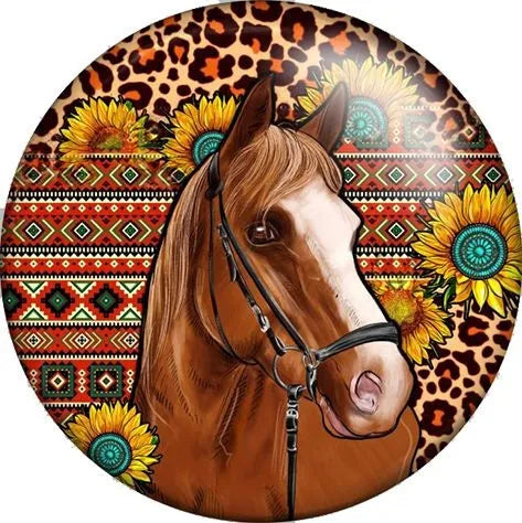Horse With Sunflowers #3