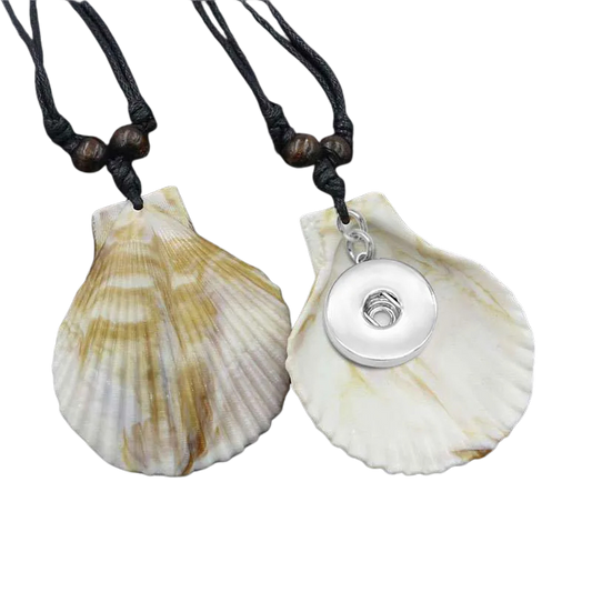 Faux Shell Adjustable Necklace