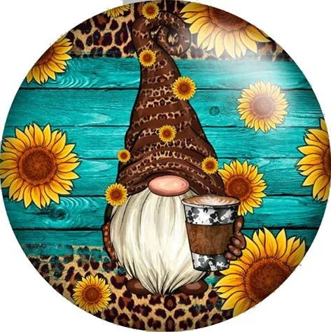Gnome With Sunflowers