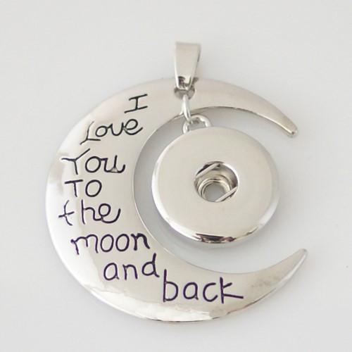 I Love You To The Moon And Back Pendant