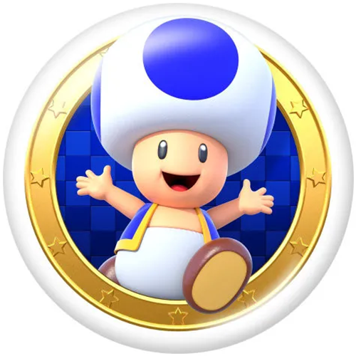 Mario Blue Toad