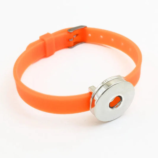 Silicone Strap Bracelet - Neon Orange